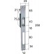 Gâche à rupture à larder 12v + tétière 