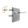 Serrure pour portail LOCINOX Argent LAKQ U2 pêne 30 à 50 mm
