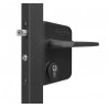 Serrure pour portail LOCINOX Noire LAKQ U2N pêne 30 à 50 mm
