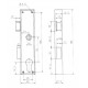 Serrure Metalux 11/40 mm à barillet Droite