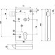 Serrure Select Vertical Fouillot réversible