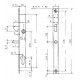 Serrure pour cylindre européen METALUX mentonnet axe 13,5 mm