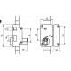 Serrure 3 points pour cylindre européen BELUGA verticale fouillot marron droite