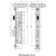 Serrure à larder pour piscine STREMLER double man?uvre 45mm