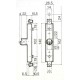 Serrure de grille extensible 140x26 PREFER