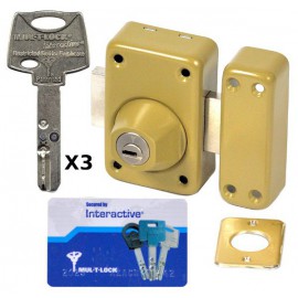 Verrou mul-t-lock Interactif à 2 entrées 45 mm