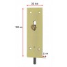 Verrou a cuvette pour volet type Bordeaux 160 mm