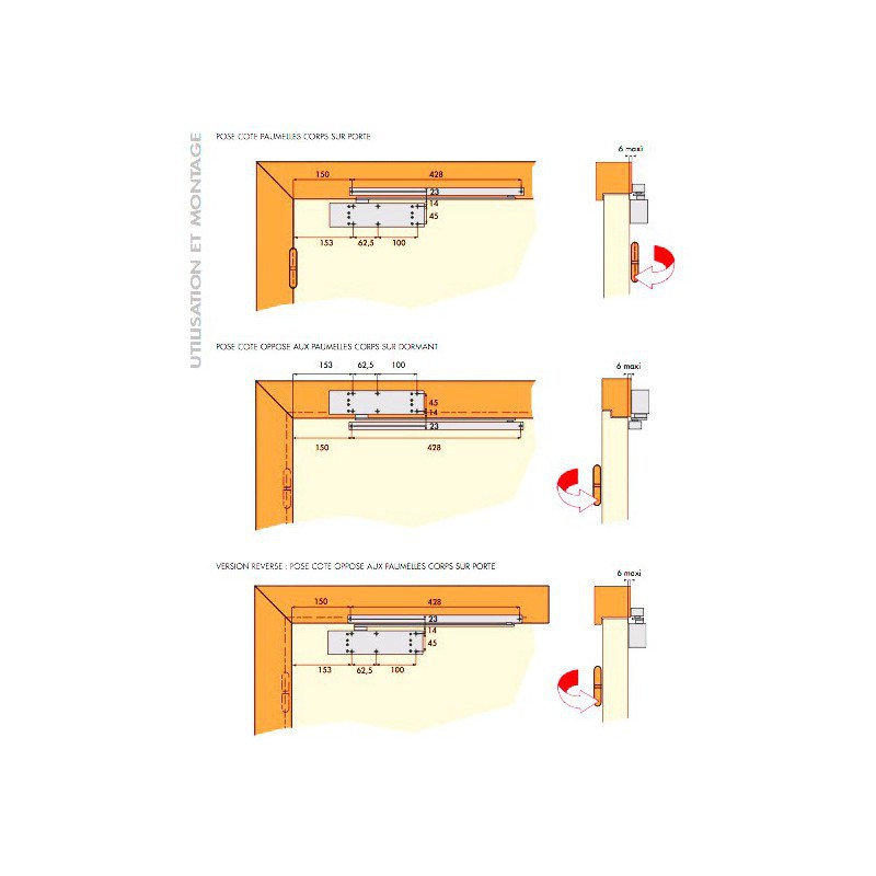 Ferme Porte Anti vandalisme GROOM GR40 Noir 3