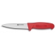 Couteau saigner 14 cm manche rouge FISCHER BARGOIN