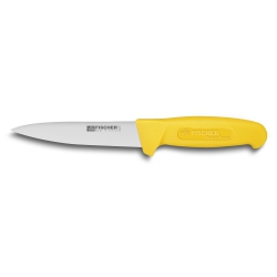 Couteau saigner 14 cm manche jaune