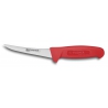Couteau desosseur courbe lame 13 cm manche rouge