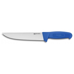 Couteau boucher lame 20 cm manche bleu