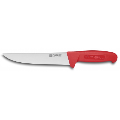 Couteau boucher lame 23 cm manche rouge