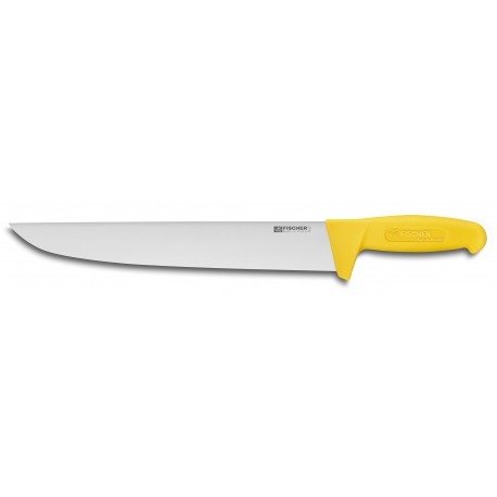 Couteau Boucher Lame 35 Cm Manche Jaune Couteau Boucher Lame 35 Cm Manche Jaune