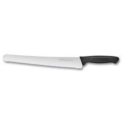 Couteau genoise courbe 26 cm manche noir