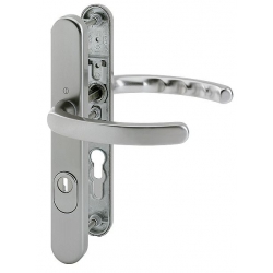 Ensemble de porte étroit blindé Luxembourg Inox béquille 70mm