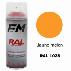 Bombe de peinture RAL 1028 Jaune melon - 400ml