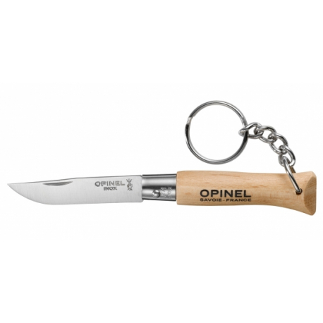 OPINEL PORTE CLE INOX N°4 VERNIS NAT