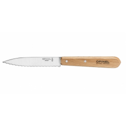 COUTEAU CRANTE OPINEL INOX 10CM hêtre naturel