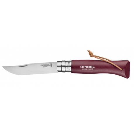 OPINEL N°8 Colorama baroudeur Grenat