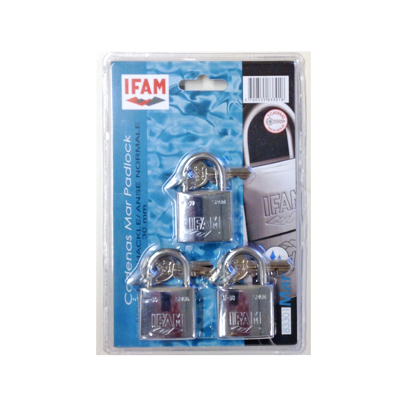 Lot de 5 Cadenas INOX M-30 Marine IFAM