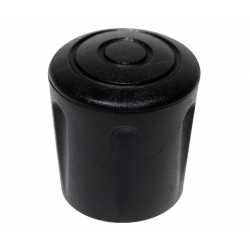 Embout rond renforcé noir ext. 10 mm 