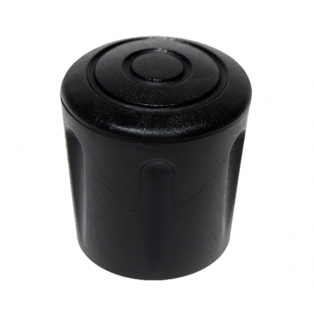 Embout rond renforcé noir ext. 14 mm 