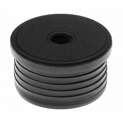 Embout rond fileté noir intérieur 40 mm m10 