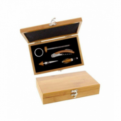 COFFRET SOMMELIER 5 PIECES BAMBOU