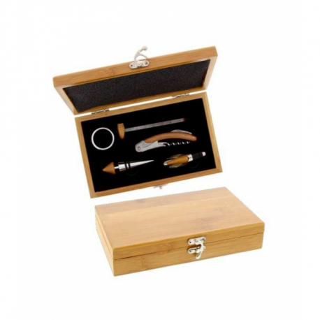 COFFRET SOMMELIER 5 PIECES BAMBOU