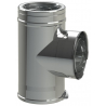 Té isolé 90° pour tuyau à pellets DUOTEN 150mm intérieur 200mm extérieur