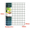Grillage Jarditor vert maille 100x100mm hauteur 120cm rouleau 20m