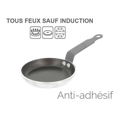 Poêle blinis anti-adhésive choc 12cm