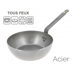 Poêle paysanne 32 cm MINERAL B compatible tous feux dont induction