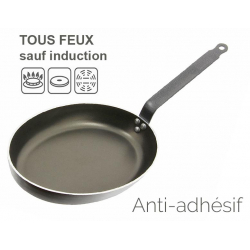 Poêle ovale à poisson CHOC ANTI-ADHESIF 36cm