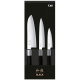 Coffret 3 Couteaux Japonais Wasabi (Universel 10+15cm, Santoku 16cm)