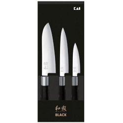 Coffret 3 Couteaux Japonais Wasabi (Universel 10+15cm, Santoku 16cm)