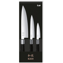 Coffret 3 Couteaux Universels Japonais Wasabi (10, 15 et 20cm)