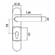 Poignée pour Pushbar ou crossbar antipanique