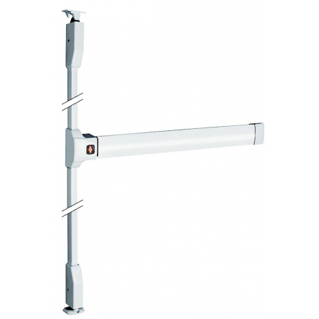 Serrure anti-panique push bar 90+ 2 points blanc