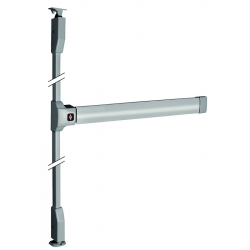 Serrure anti-panique push bar 90+ 2 points gris