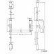 Fermeture anti-panique cross bar 89 3 points blanc