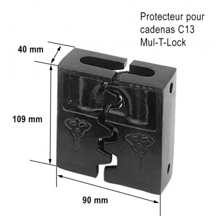 Protecteur pour cadenas C13 MUL-T-LOCK