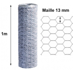 Volière H 1m maille 13mm à la coupe ou en rouleau