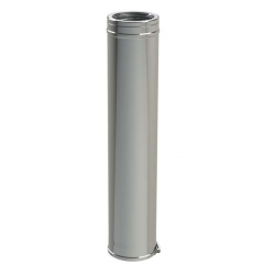 Conduit double paroi DUOTEN 1m INOX316/I304 130mm-180mm + bride