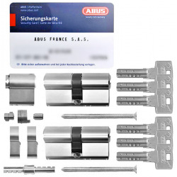 2 Cylindres modulaires Bravus 1000 s'entrouvrants 6 clés