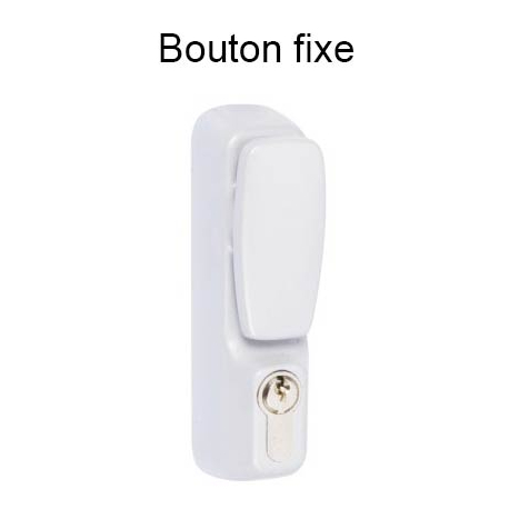 Ensemble Bouton fixe cylindre blanc