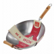 Wok tole en acier blanc de 36 cm