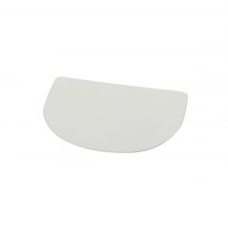 Raclette coupe pâte ronde polyéthylène blanche