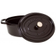 COCOTTE OVALE 27 CM NOIR MAT